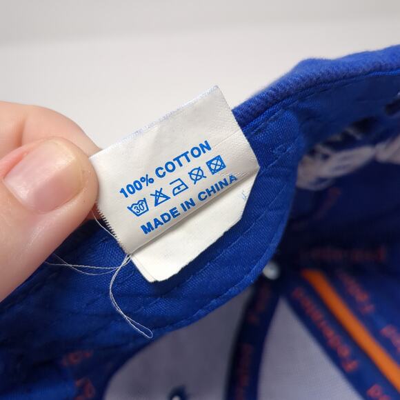 Federated Auto Parts Racing Schrader Racing Strapback Baseball Cap Blue One Size - Picture 10 of 10